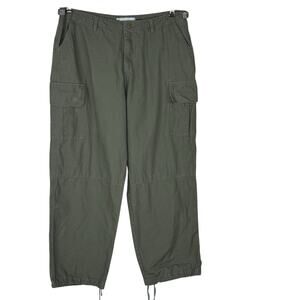Carhartt WIP Women’s Cargo Pants Ripstop Gorpcore Grunge Goblin Green Size XL